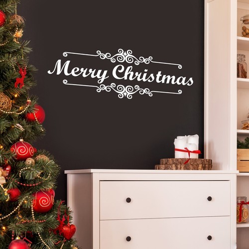Adesivo parete buon natale - adesivo, da