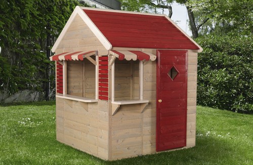 Casetta legno shop negozio - in,