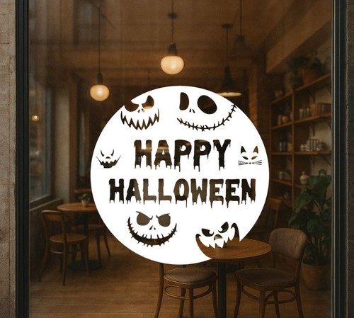 Adesivo per finestra halloween - finestra,
