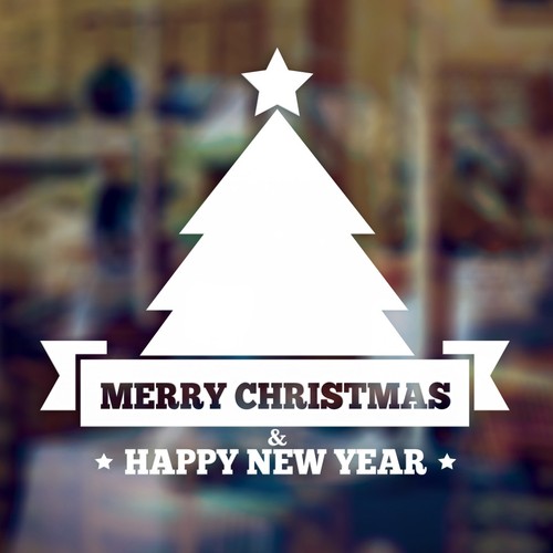Adesivo parete buon natale - buon,